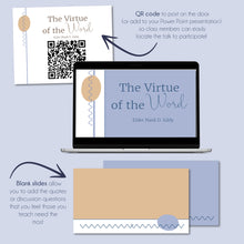 Load image into Gallery viewer, The Virtue of the Word - Elder Mark D. Eddy - October 2022 General Conference Study Kit
