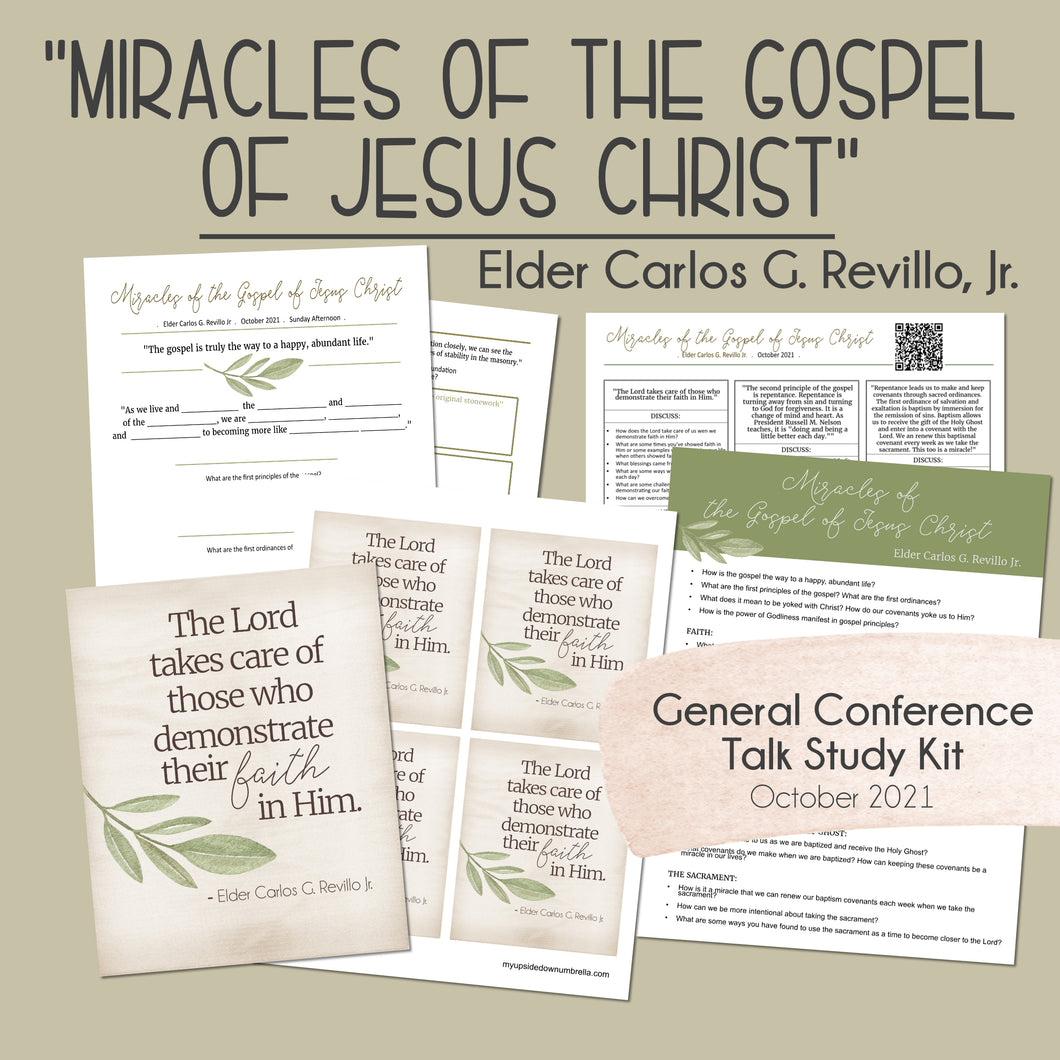 Carlos G. Revillo, Jr - Miracles of the Gospel of Jesus Christ General Conference study guide October 2021