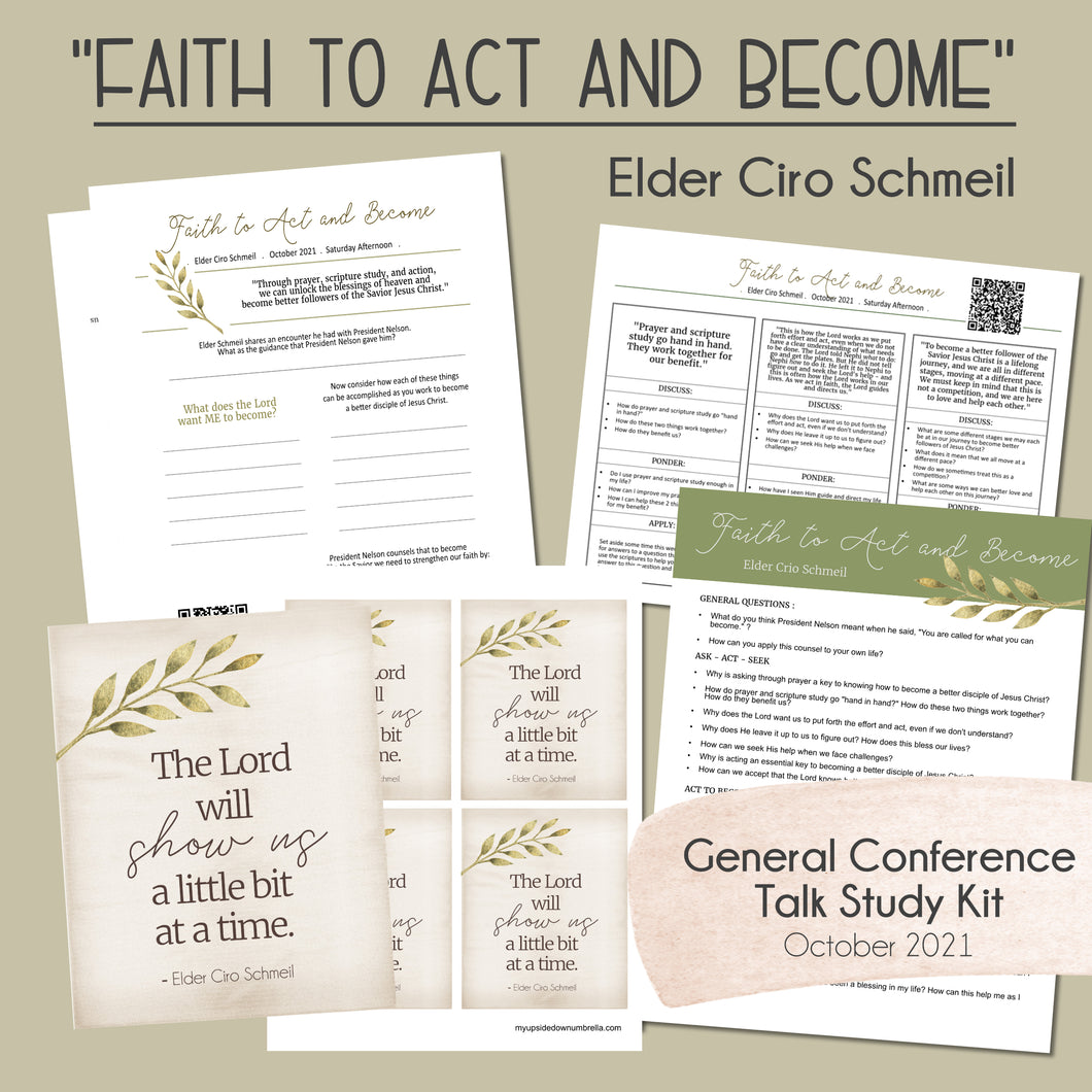 faith to act and become elder schmeil general conference october 2021 