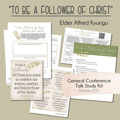 to be a follower of christ, study guide for general conference october 2021