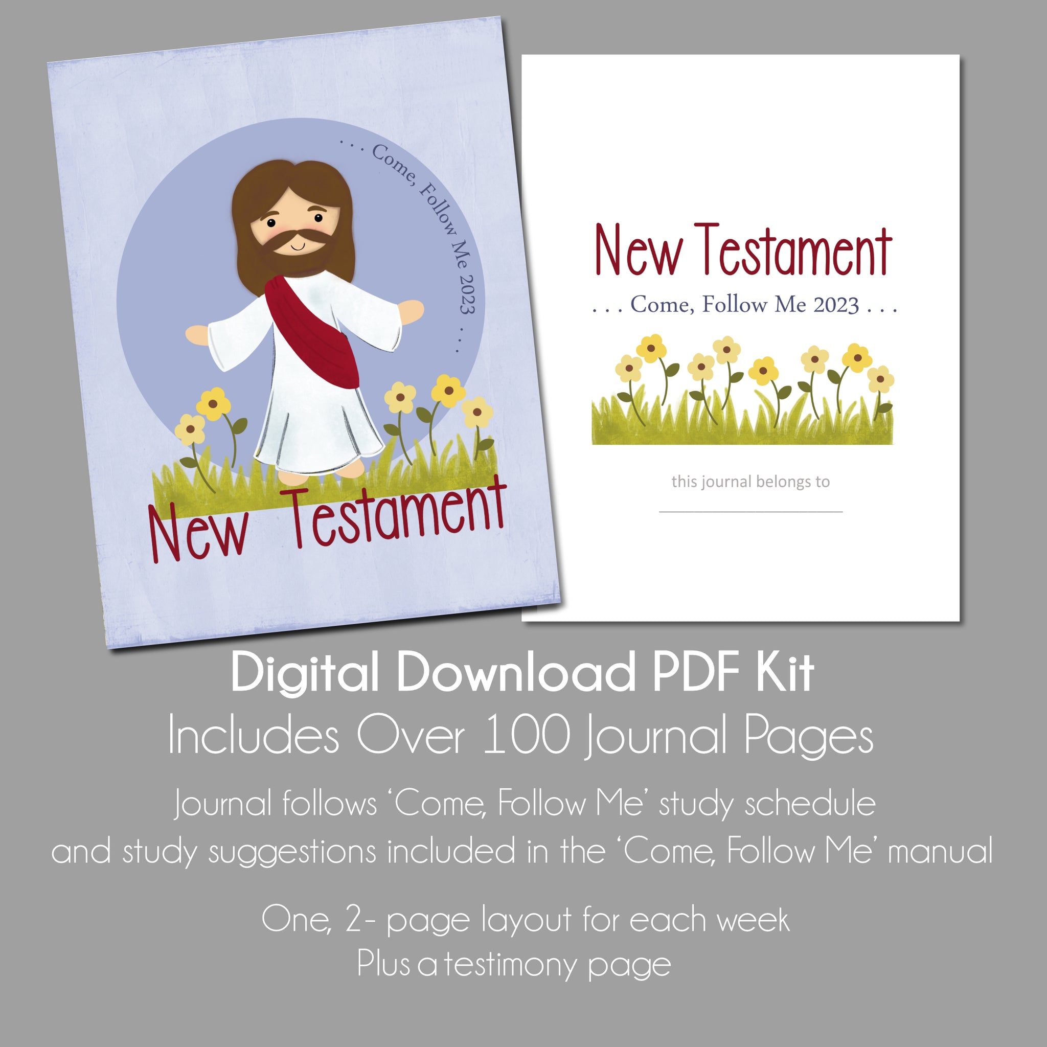 New Testament Study Journal | Come Follow Me 2023 – My Upside Down 