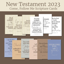 Load image into Gallery viewer, printable home decor New Testament scripture cards for come follow me 2023 - LDS scripture study

