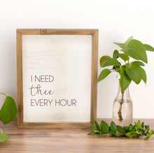 Load image into Gallery viewer, i need thee every hour, farmhouse home decor for LDS homes LDS hymn printable 
