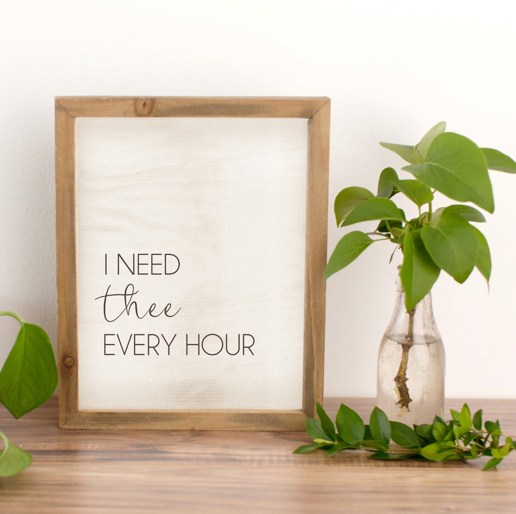 i need thee every hour, farmhouse home decor for LDS homes LDS hymn printable 
