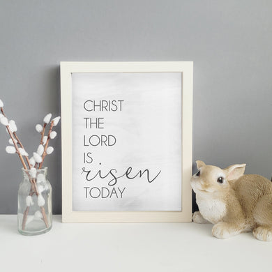 Christ the Lord is risen today, easter art farmhouse easter decoration for modern home