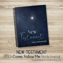 Load image into Gallery viewer, a new star new testament study guide for come follow me 2023, for young men, young women, adults, children
