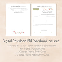 Load image into Gallery viewer, study guide for yw theme printable workbook
